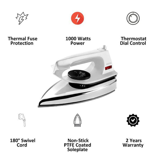 Ultra Light Weight Electric Iron – Fast Heat & Smooth Press