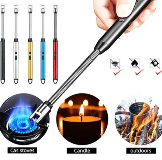 USB Rechargeable Electric Arc Lighter – 720° Flexible Windproof Plasma Lighter
