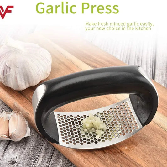 Premium Stainless Steel Garlic Mincer & Ginger Crusher – Easy Grip Garlic Press
