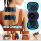 Rechargeable EMS Butterfly Massager | Electronic Muscle Stimulator | Portable Body Massage Pad for Muscle Relaxation