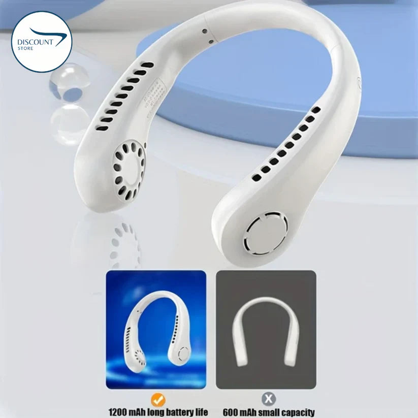 Portable Bladeless Neck Fan - Rechargeable USB Cooling Fan