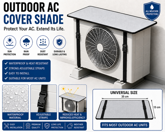 Premium Outdoor AC Cover Shade – Waterproof Air Conditioner Protection Roof Cover