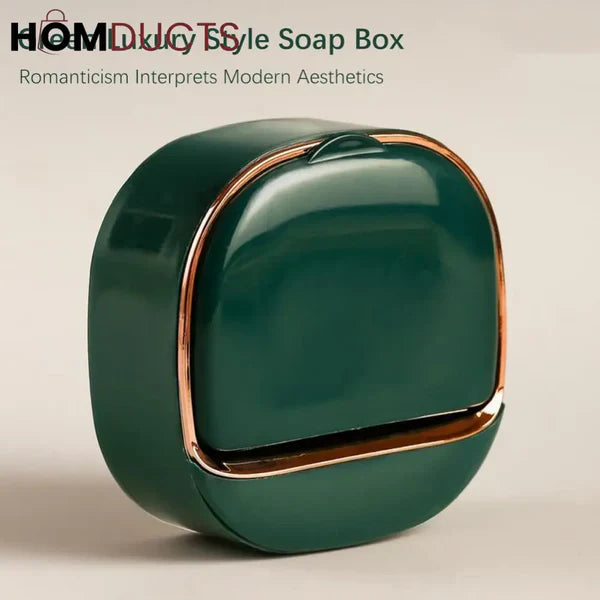 Wall-Mounted Waterproof Soap Holder with Drain Tray
